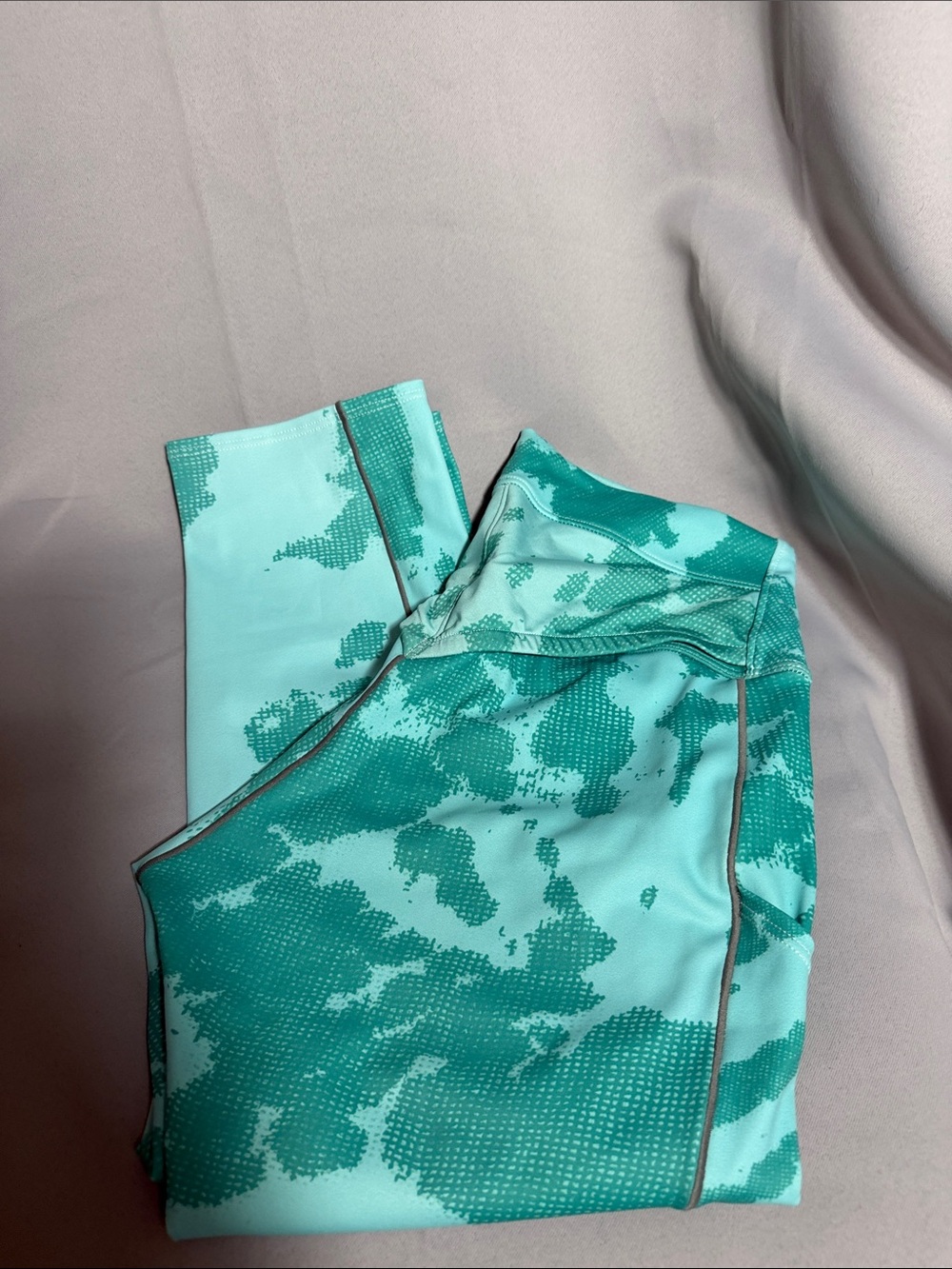 SOAS Mint & Teal Abstract Print Leggings